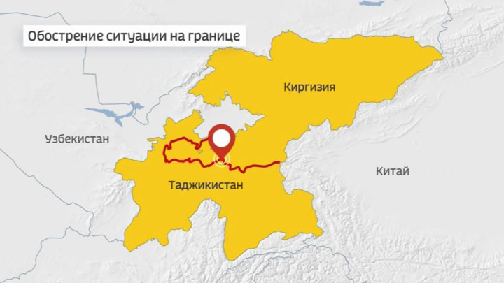 На границе Таджикистана и Киргизии вновь слышны выстрелы